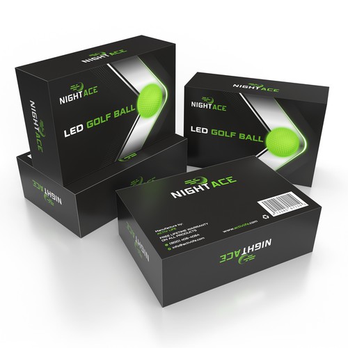 LED Golf ball box design