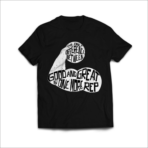 arm sport t-shirt design. 