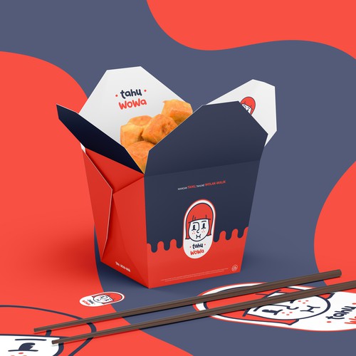 tahu WoWa logo & packaging design