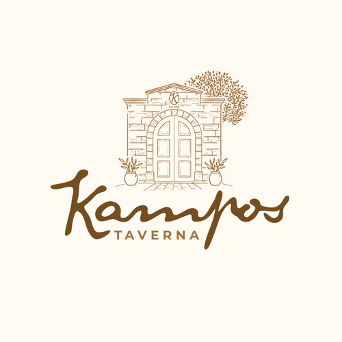 Logo for 'Kampos Taverna'