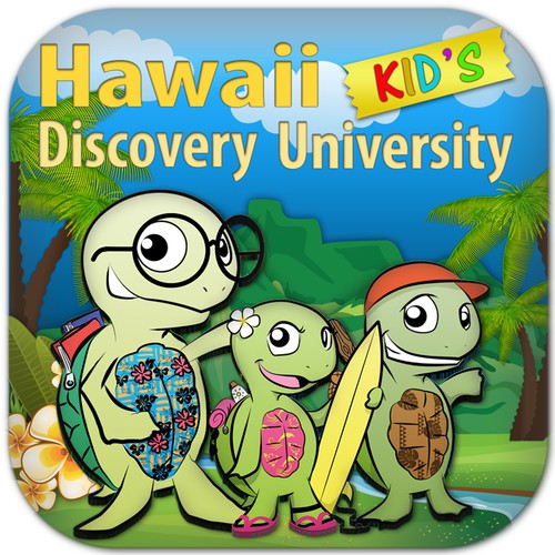 icon or button design for Hawaii Discovery University - Kids