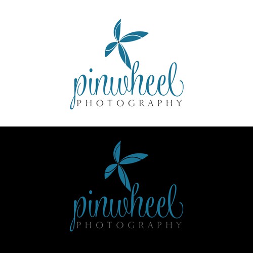 Design a whimiscal and elegant logo for Pinwheel Photography