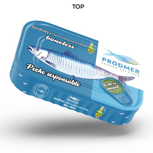 Packaging pour boite de Sardine