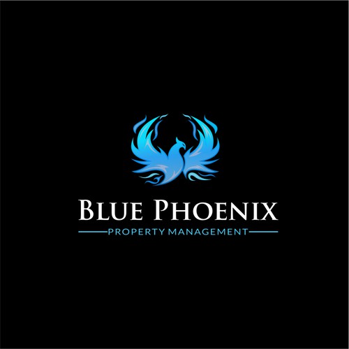 blue phoenix property management logo