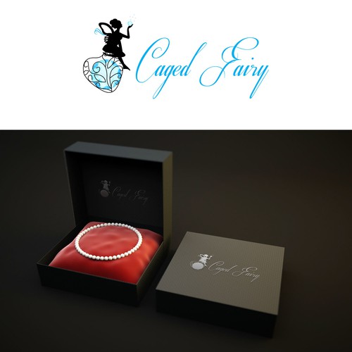 Create a simple, whimsical logo for caged fairy a jewelry company