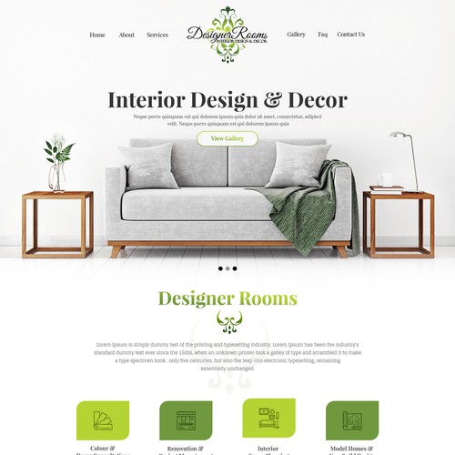 Designer Rooms | Website Design