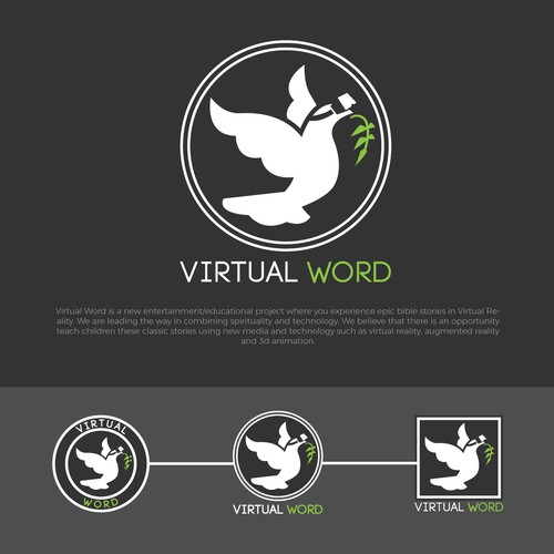 Virtual Word logo design