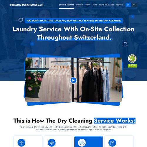 Dry cleaning Website