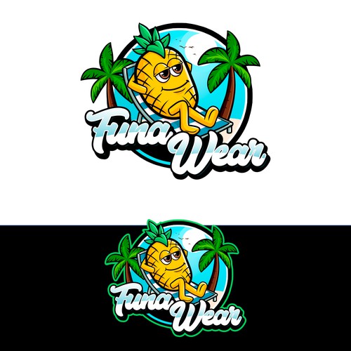 mascot and logo pineapple