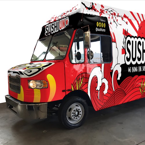 Modern Catchy SUSHI FOOD TRUCK