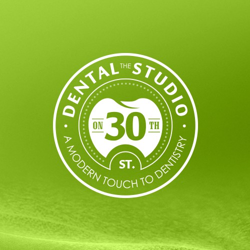 Create a modern logo design for The Dental Studio on 30th.