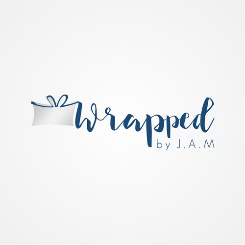 Edgy Logo for an Online Gift Library, Wrapped by Jam