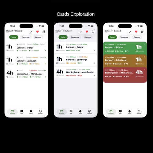 iOS App for train schedules