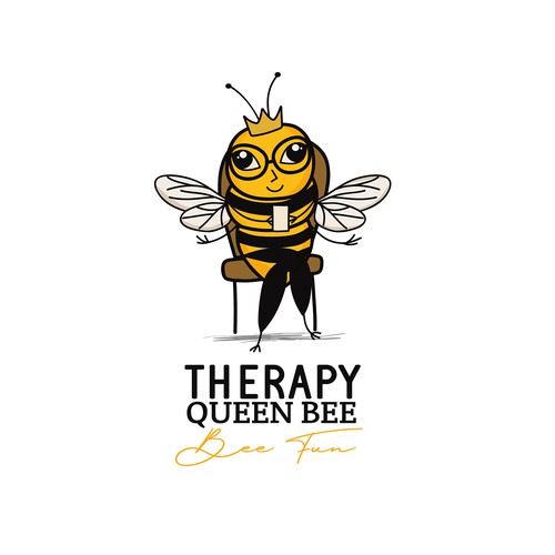 Funny logo for autistic children therapist