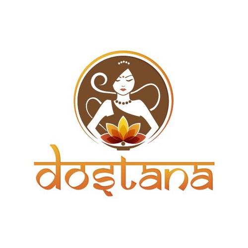 Dostana Indian Food Logo Design