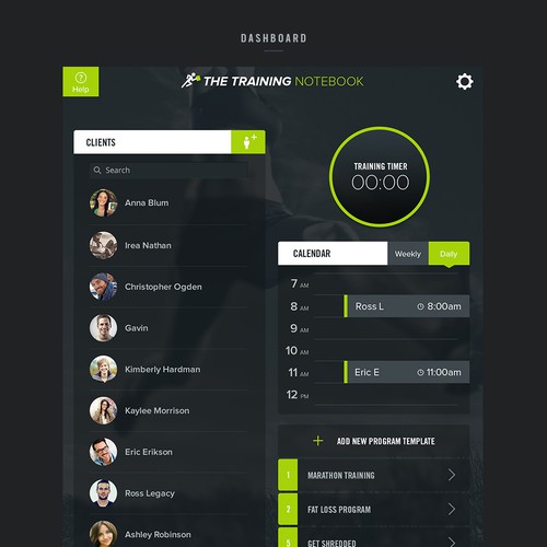 Redesign and App for personal trainers