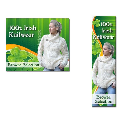 Banner ads for Tara Irish Clothing