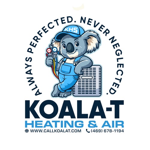 Mascot logo for KOALA-T Home Services