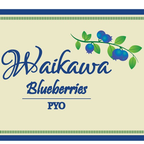 Blueberry Farm - Front gate sign