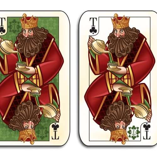 Tea of Clubs - Playing Card/Face Card... HUGE EXPOSURE!