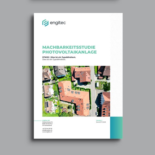 Concept for a whitepaper study and branding stationary