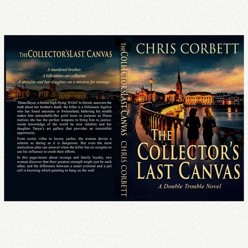 art mystery novel set in Switzerland with two elegant ladies