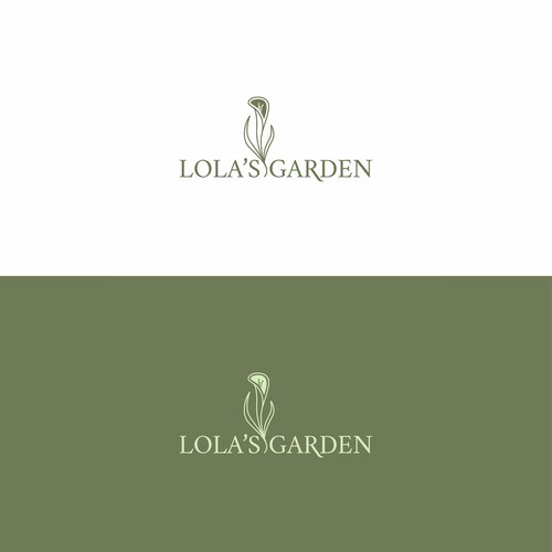Simple logo for Lola's Garden
