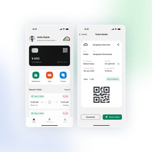 Metro Rail App