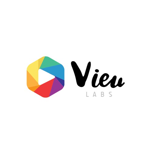 Colorful logo for 'Vieu Labs' app