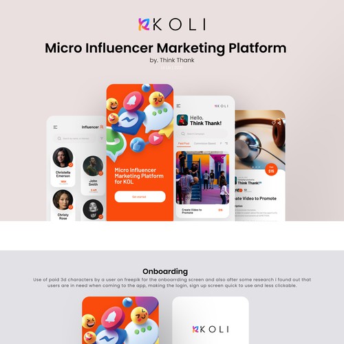 Design for KOLI Mobile App