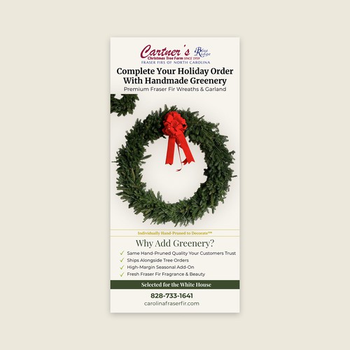 Christmas Greenery Promotional Flyer