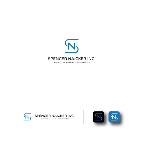 Thin Logo Design for Law Firm