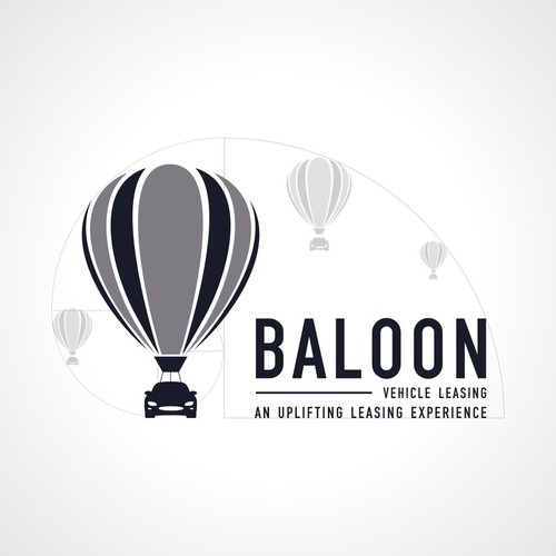 Balloon vehicle leasing :  bright, modern, fun and engaging car leasing firm logo