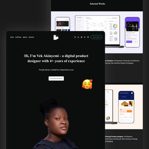 Vek Akinyemi - Squarespace Website Design