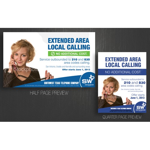 Create the next postcard or flyer for Southwest Texas Telephone Company