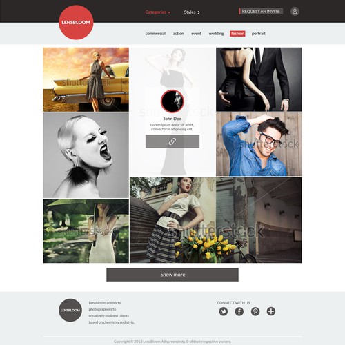 New website design wanted for LensBloom