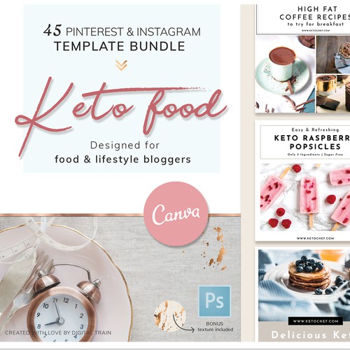 Template pack for Pinterest & Instagram 