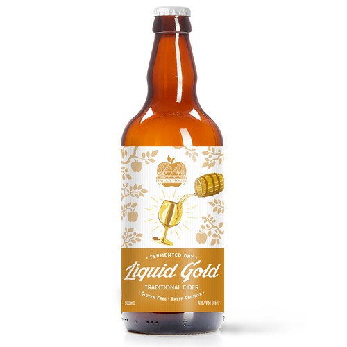 Cider Label Design - Liquid Gold
