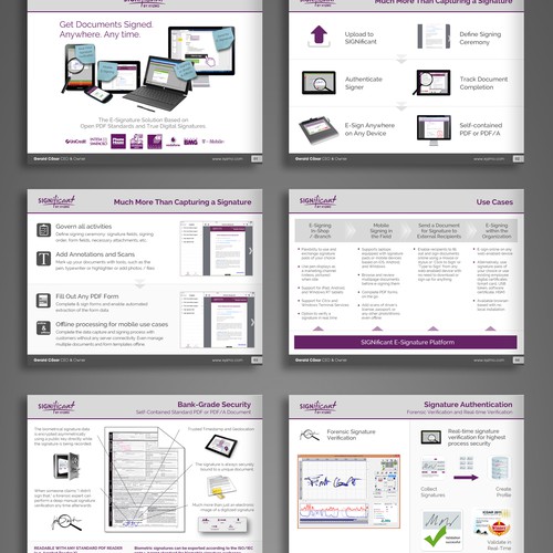 Powerpoint template including a sample presentation