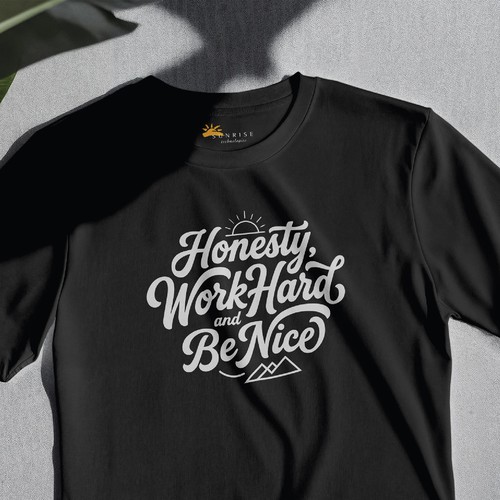 Hand-Lettered Typography Design for Apparel