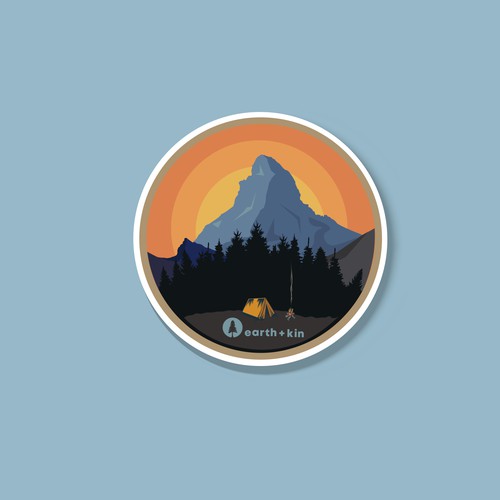 Sticker Design For an Outdoor Company