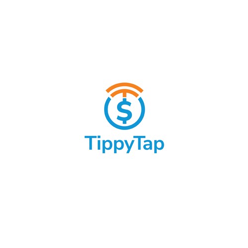 A monetary tip mobile app logo design