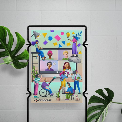 CIMPRESS Social Report Illustration 