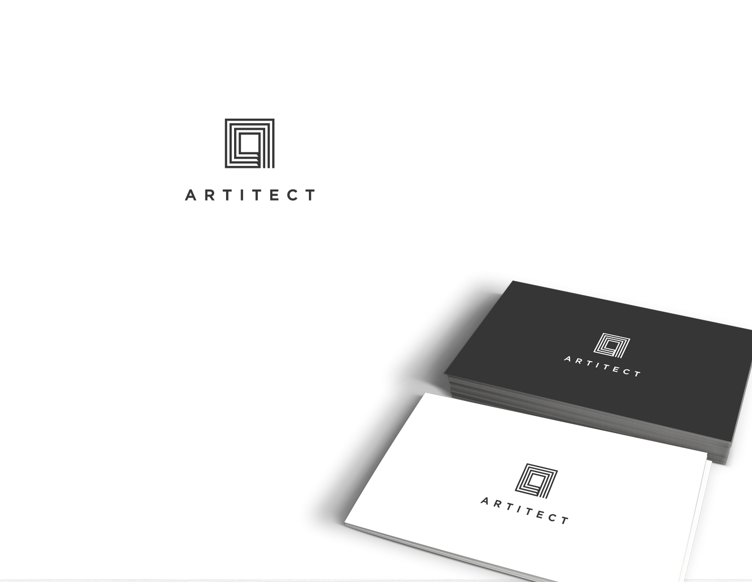 Logo design for Artitect, a  modern interior design and real estate firm.
