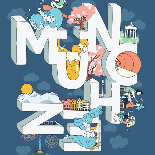 Illustration for Munich Poster Contest