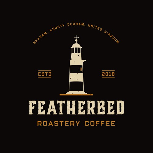 Vintage Logo Design Concept for Coffee Roaster