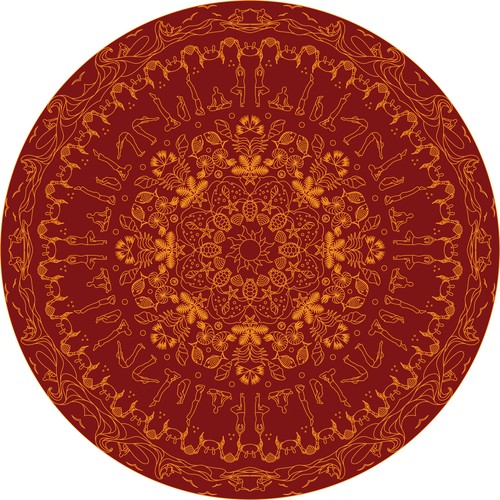 a rug in a beach style