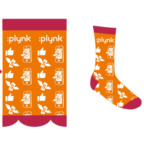 Design fun branded socks for students