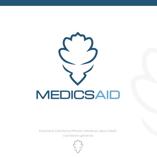 Logo for medical stuf, drugs, doctors staff