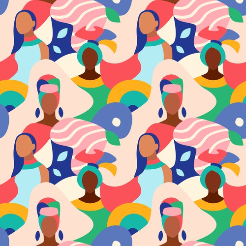 Black Women Clutch Pattern
